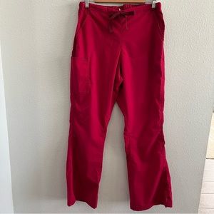 Wink WonderFLEX Grace Flare Leg Cargo Pant scrubs bottoms for women in hot pink